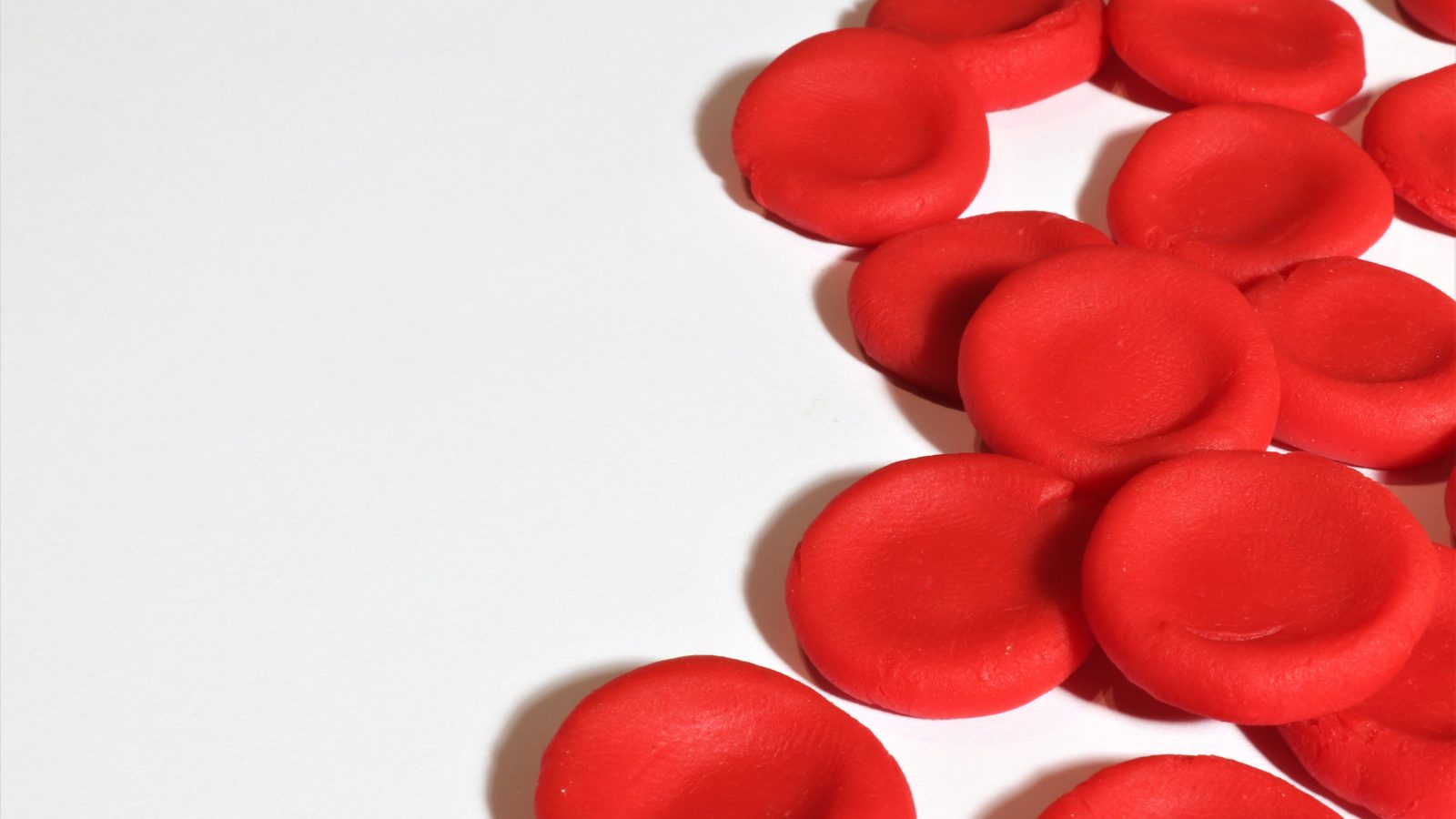 Représentation artistique de globules rouges